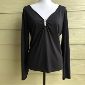 Harley Davidson Black Long Sleeve Graphic Tee Sz L